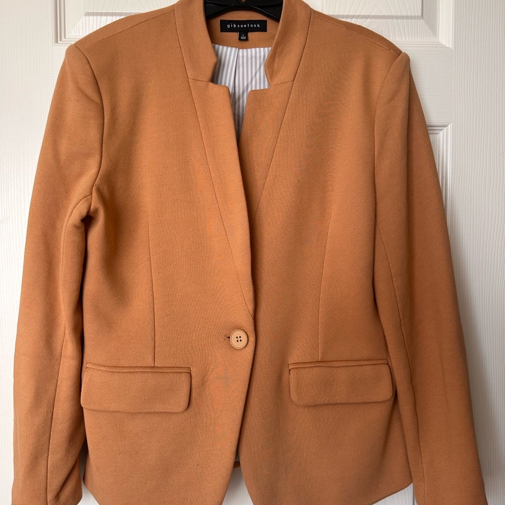 Sophisticated Women's Blazer in Camel by Gibson